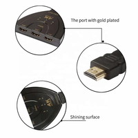 Commutateur HDMI Xput 3 ports 3 en 1, prend en charge la vidéo haute définition 4K Ultra HD 1080P 3D, sélecteur audio-vidéo pour HDTV, ordinateur portable, jeux