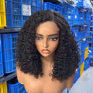 Peluca <span class=keywords><strong>de</strong></span> densidad 300%, <span class=keywords><strong>pelucas</strong></span> <span class=keywords><strong>de</strong></span> cabello humano rizado con encaje frontal 13x4 para mujeres negras, peluca Frontal <span class=keywords><strong>de</strong></span> pelo <span class=keywords><strong>de</strong></span> bebé rizado 13x6 HD barata <span class=keywords><strong>de</strong></span> fábrica - Product Image 3