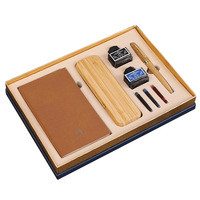 Individuelles Logo Geschäftsgeschenk-Set Luxus Herren Notizbuch Firmen-Souvenir Marketing Werbegeschenkbox für Kunden