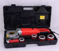 Machine à fileter industrielle électrique à cliquet pour tuyaux, 2000W, portable, pour tuyaux PVC de 1/2 pouce