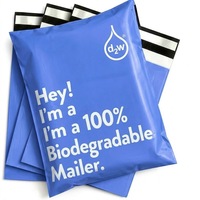 Sacs d'expédition en polyéthylène biodégradable et recyclable de 2 mil avec logo personnalisé pour l'expédition e-commerce