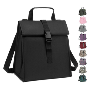 Personality Custom Letter Printing Pattern Waterproof Lunch <b>Box</b> <b>Cooler</b> Bag Food Insulated Thermal Oxford Fabric Shoulder - Product Image 2