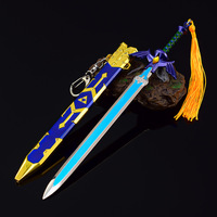 The Legend of Zelda: Tears of the Kingdom - Modèle d'arme Master Sword Final Trial Version avec fourreau 22CM