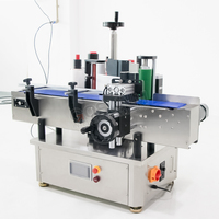 Machine d'étiquetage automatique de bouteilles rondes de petite taille pour bureau, distributeur professionnel d'étiquettes en plastique personnalisées à envelopper