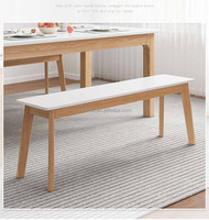 Factory Supply Modernes Esstisch set im nordischen Design mit Massivholz beinen für Esszimmer-oder Hotel-Wohn möbel