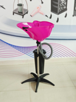 Équipement de salon de beauté, bac à shampooing portable avec drain sans seau