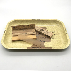 Plateau à roulettes en fer poli avec couvercle, logo personnalisé, style américain, haute qualité, pour accessoires de fumage - Product Image 2