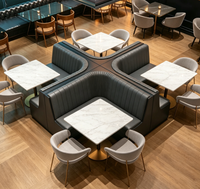 Meubles de restaurant personnalisés, canapé de bar en cuir pour mobilier de chicha, discothèque, KTV, restaurant, hôtel - Meubles commerciaux de luxe