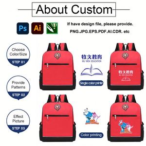 Custom Logo Kids Student School <b>Backpack</b> School Bags <b>Backpack</b> With logo Government Procurement Nursery Primary School Bag - Product Image 3