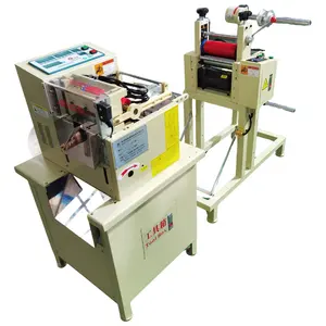 Volautomatische Webbing Pvc Folie Riem Papier Tape Gelamineerd Afwikkelen En Snijmachine