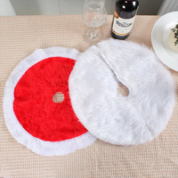 Accueil Joyeux Noël Ornements Cadeau 43cm Creative Tabletop Mini Christmas Plush Tree Skirts
