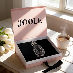 Elegante Caja de Perfume Rosa con Cierre Magnético |   Cinta de Raso para Envolver Regalos, Caja con Impresión UV para Perfumes, Bodas y Día de la Madre - Product Image 3