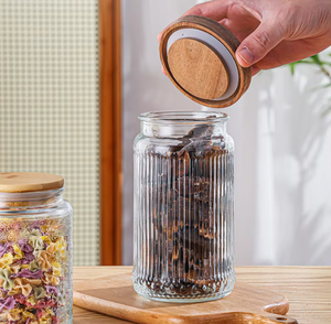 Set di Contenitori in Vetro Moderni per Spezie e Alimenti con Etichette Incise, Vendita all'Ingrosso - Product Image 2