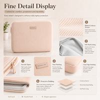 Computer Bag 14/15.6 Inch Slim Laptop Sleeve with Soft Plush Lining Shockproof Tablet Pouch Custom Logo Business Travel Case