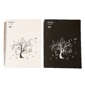 Wholesale Custom Logo A4 Spiral‑Bound Sheet <b>Music</b> Folder Tree Design For <b>Music</b> School - Product Image 1