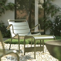 Canapé inclinable d'extérieur moderne en fer – Durable et imperméable, 1 place, pour mobilier d'extérieur, hôtels, piscines, terrasses et gîtes