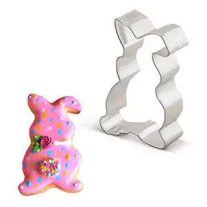 304 Aço Inoxidável Patinho Floppy Bunny Cookie Cutter Cookie Cutter