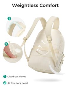 Sac à dos pour ordinateur portable de 17,3 pouces pour femmes, sac à dos de voyage antivol, sac à dos de travail matelassé, fabricant - Product Image 4