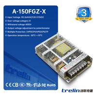 A-150FGZ 150W AC-DC SMPS 12V 24V 48V 4000V Aislamiento OVC III para Emergencias de Incendio y Hogar Inteligente CE RoHS