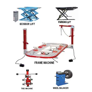 Équipement d'atelier-machine à châssis-ascenseur de stationnement-machine à pneus-équilibreuse de roues par ensembles par usine