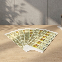Étiquettes autocollantes en papier couché rectangulaires avec logo personnalisé