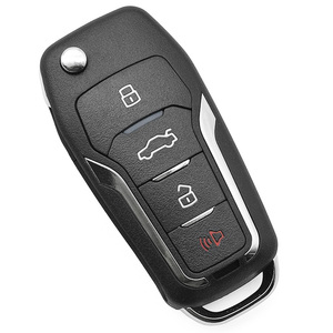 Универсальный автомобильный ключ KEYDIY с 4 кнопками, черный, выкидной, для программирования ключей, без лезвия, для автослесарей - Product Image 1