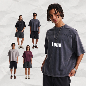 Camiseta de Manga Raglán con Efecto Desgastado y Lavado a la Cera de 285G, 100% Algodón, Estilo Urbano, Logotipo Personalizado, Venta al Por Mayor para Hombre - Product Image 2