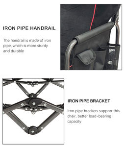 كراسي محمولة قابلة للطي للتخييم والحدائق والشاطئ بسعة مخصصة تصل إلى 120 كجم، مناسبة للرحلات والترفيه والصيد - Product Image 2