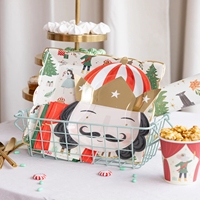 Service de vaisselle jetable Casse-Noisette pour Noël – Assiettes durables avec tasses assorties pour table de fête, buffet et boissons de fin d'année