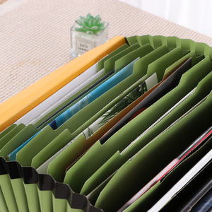 Wholesale <strong>13</strong> <strong>Pockets</strong> <strong>A4</strong> Size Colorful Document Organizer <strong>Expanding</strong> <strong>File</strong> Folder Wallet with Custom Logo for School Use - Product Image 5