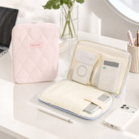 Housse de protection matelassée pour tablette, personnalisable avec logo, étui de transport 11 pouces multi-poches, sac de protection portable pour tablette
