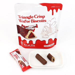 <span class=keywords><strong>Mini</strong></span> galletas recubiertas <span class=keywords><strong>de</strong></span> mermelada <span class=keywords><strong>de</strong></span> <span class=keywords><strong>chocolate</strong></span> Galleta <span class=keywords><strong>de</strong></span> oblea crujiente triangular - Product Image 2