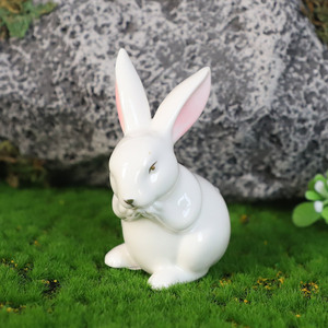 Articles de décoration Vintage du jour de pâques, petites figurines en porcelaine blanche, lapin, lapin, design, décorations, idées <span class=keywords><strong>à</strong></span> vendre - Product Image 6
