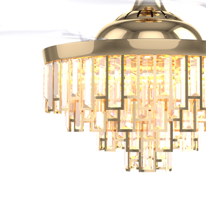 Thông Minh Quạt Trần Điều Khiển Và Ánh Sáng Dimmer Chuyển Đổi 42 Inch Có Thể Thu Vào Vô Hình Trang Trí Đèn Chùm Fan Ánh Sáng - Product Image 3