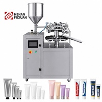 Machine de remplissage et de scellage de tubes semi-automatique à ultrasons pour cosmétiques, dentifrice, graisse, crème, pommade, tubes souples en plastique et aluminium