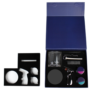 Chine Usine Whisky Cocktail Fumer Kit Avec Torche Logo Personnalisé Cadeau Boîte Bar Accessoires Avec 4 Saveur <span class=keywords><strong>Copeaux</strong></span> De Bois À Vendre - Product Image 6