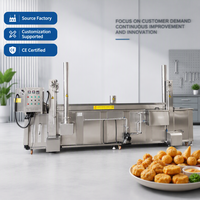 Machines de friture continue, friteuses industrielles à bande transporteuse automatique pour la fabrication de frites, de chips et de snacks