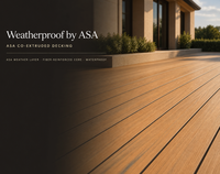Planches de terrasse ASA en WPC co-extrudé, imperméables, durables, pour l'extérieur, villa, jardin, cour, terrasse, directement de l'usine