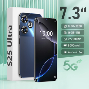 S25 Ultra 2025 5G แรม 16GB ความจุ 1TB หน้าจอ <span class=keywords><strong>7</strong></span>.3 นิ้ว ความละเอียดสูงสำหรับ Pixel ระบบปฏิบัติการ Android 14 โทรศัพท์เล่นเกมพร้อม CPU Quad Core ฟีเจอร์อัจฉริยะ ปลดล็อคแล้ว - Product Image 1