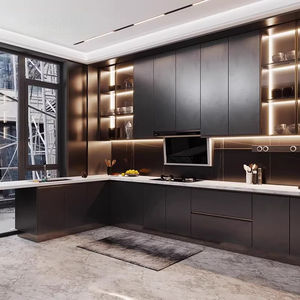 Mueble de Cocina Modular Moderno de Madera con Gran Capacidad, Diseño Ecológico <span class=keywords><strong>para</strong></span> Apartamentos, Muebles <span class=keywords><strong>para</strong></span> el Hogar Personalizables - Product Image 3