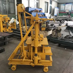 Mobile Manual Hollow Brick Block Maker Concrete Cement Brick Block Making Machine manufacturer lowest Price