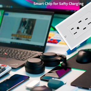 米国規格 15A/20A 115V 125V デュアルUSBコンセント タイプA + タイプC 5V 3.6A USBプラグ デュプレックスコンセント TR付き - Product Image 5