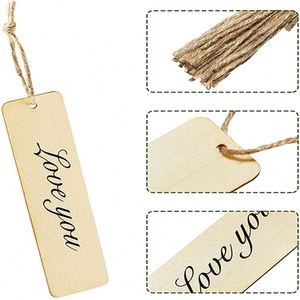 High Quality Wooden Blank <b>Bookmark</b> Custom Wood <b>Bookmark</b> Set UV Printing DIY Wood Crafts - Product Image 3