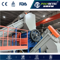 Ligne de lavage de recyclage de films PE PP post-consommation POLYTEC 500KG/H