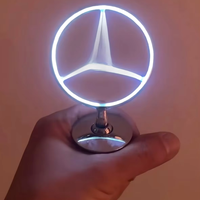 Emblème de capot avant et badge de coffre arrière pour Mercedes Maybach Classe GLS X167, autocollant logo lettres chromées de luxe