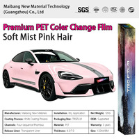 Vinilo PVC Rosa Cristal Personalizable para Envoltura de Coches, Adhesivo para Carrocería