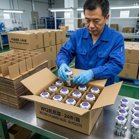 Vanne manuelle DIN 13 de l'Industrie allemande, taille de port G 5/8" INT, en acier inoxydable 316L, à déconnexion rapide pour gaz oxyde nitreux