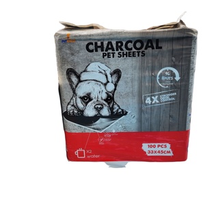 Échantillon Gratuit - Tapis d'Entraînement pour Chiots en Charbon Actif Noir, Jetables, Anti-Odeur, Grande Taille XL 36x30, pour Chiens - Product Image 1
