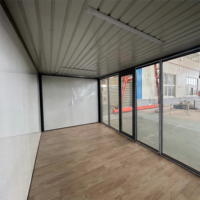 MZECOHOUSE Maison pliable écologique intégrée au système solaire de 20 pieds, norme néo-zélandaise, résistante aux ouragans, villa modulaire pliable, hôtel