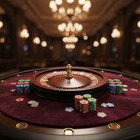 Beibeiying Roue de Roulette Numérique Professionnelle Européenne en Bois de 80 cm à Zéro Unique